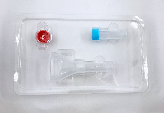 PCR検査唾液採取用検査キット中身写真1